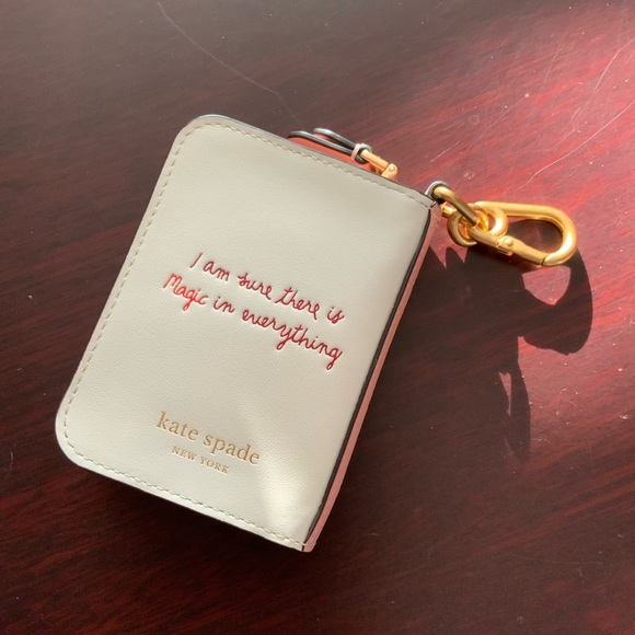 ♠️kate spade♠️ NWOT Secret Garden Coin/Card Keychain - Picture 3 of 14